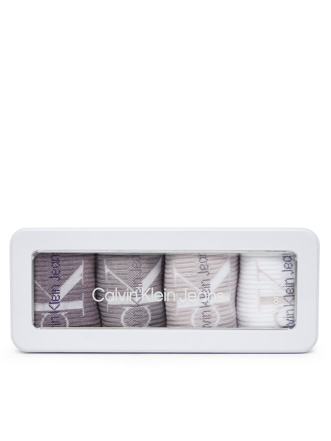 Calvin Klein Sada 4 párů dámských vysokých ponožek Calvin Klein 701229462 Barevná