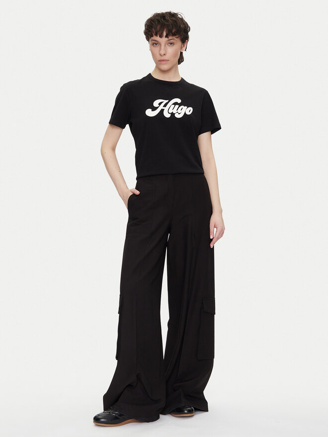 HUGO HUGO Camiseta Damacia_4 50539101 Negro Regular Fit