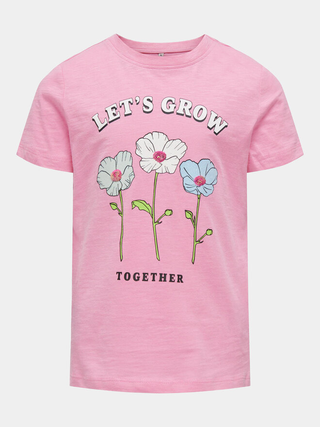 Kids ONLY Kids ONLY Camiseta Bone 15317846 Rosa Regular Fit