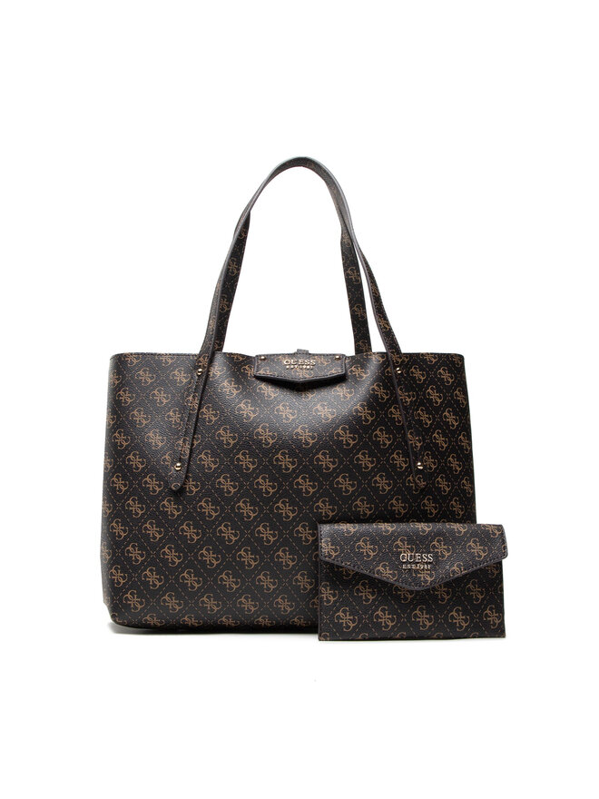 Guess Ročna torba Guess Eco Brenton Tote HWESG8 39023 Rjava