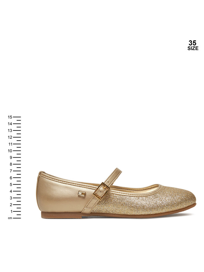 Tommy Hilfiger Балетки Tommy Hilfiger Ballerina T4A3-33930-0572 S Золотий