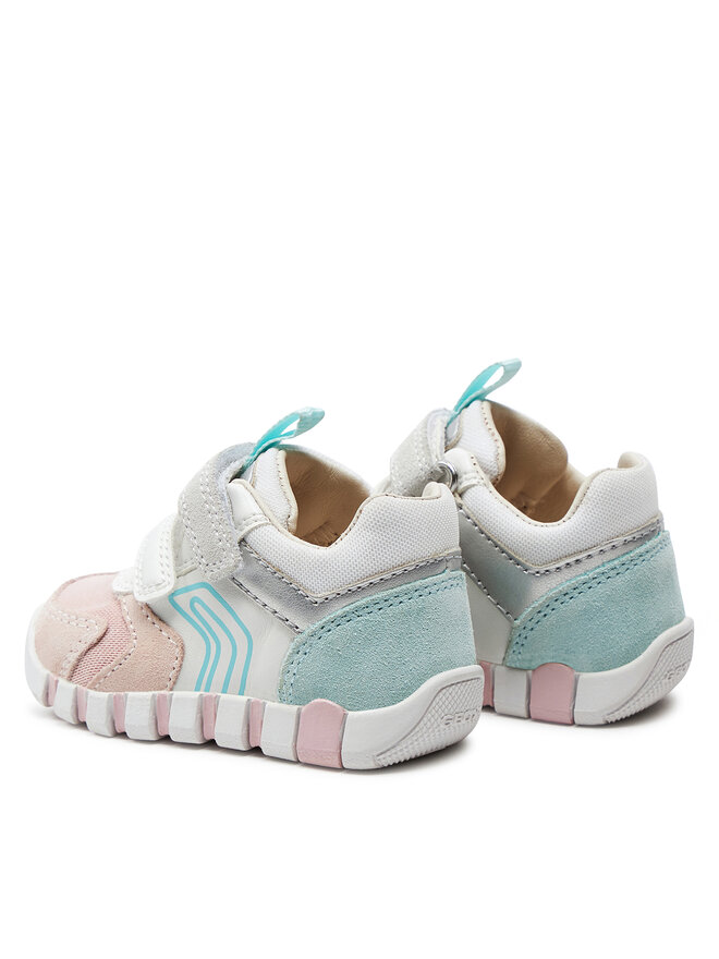 Geox Sneakersy Geox B Iupidoo Girl B3558C 022AS C1Z8A Bílá