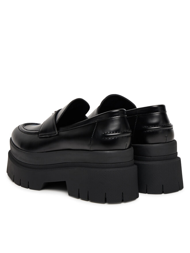 Hugo Kris Patent Loafers In Red - 25% Off