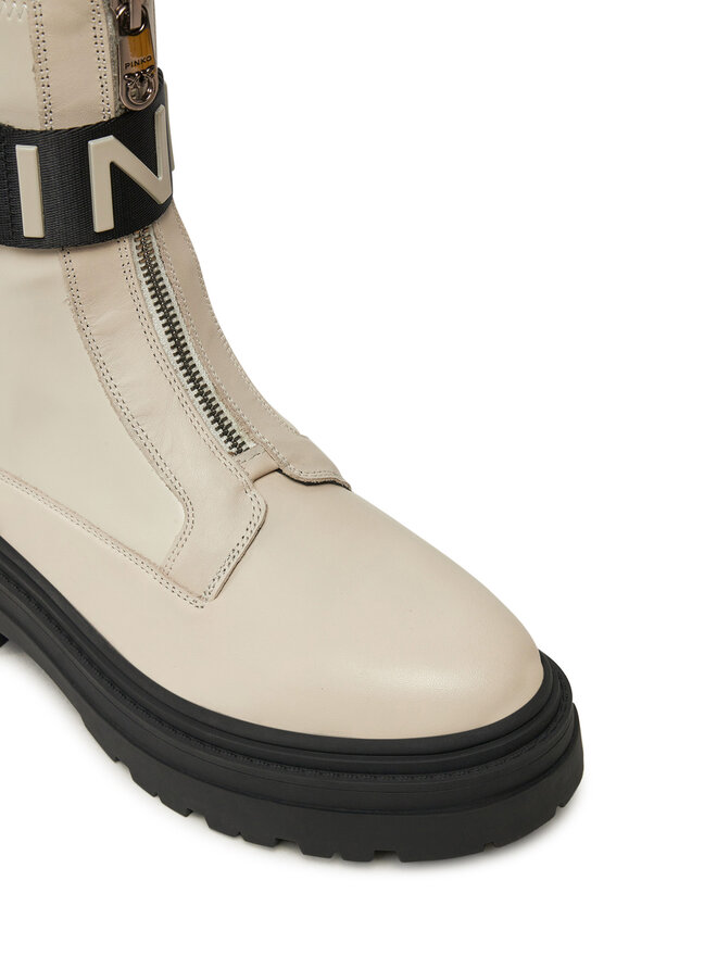 PINKO Stiefeletten PINKO Mia 13 SD0219 P061 Écru