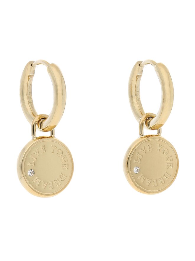 Guess Kolczyki Guess Dreaming Guess JUBE03 131JW Żółte złocenie