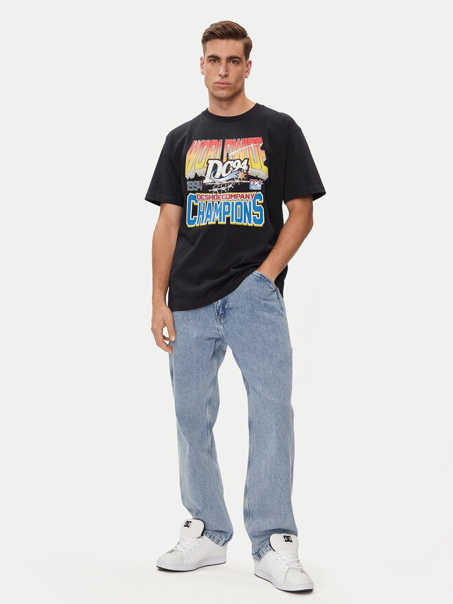 DC DC T-Shirt 94 Champs Hss ADYZT05343 Μαύρο Regular Fit