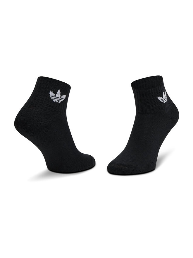 adidas Sada 3 párů vysokých ponožek unisex adidas Mid-Cut Crew FM0643 Černá