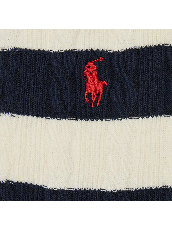 Polo Ralph Lauren Dámské klasické ponožky Polo Ralph Lauren Rugby Cable 455942322002 Tmavomodrá