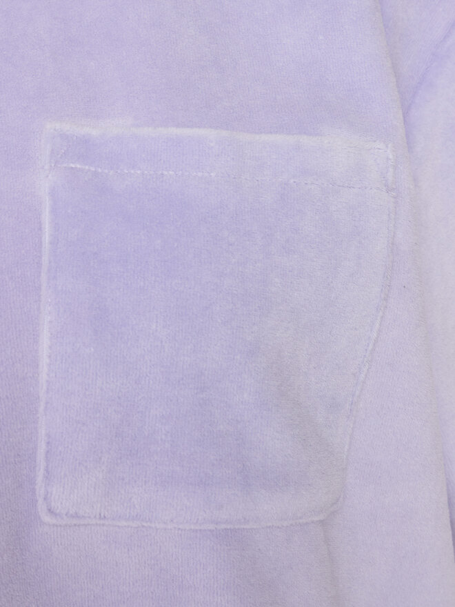 Hunkemöller Hunkemöller Pyjama-T-Shirt Velours 205106 Violett Relaxed Fit