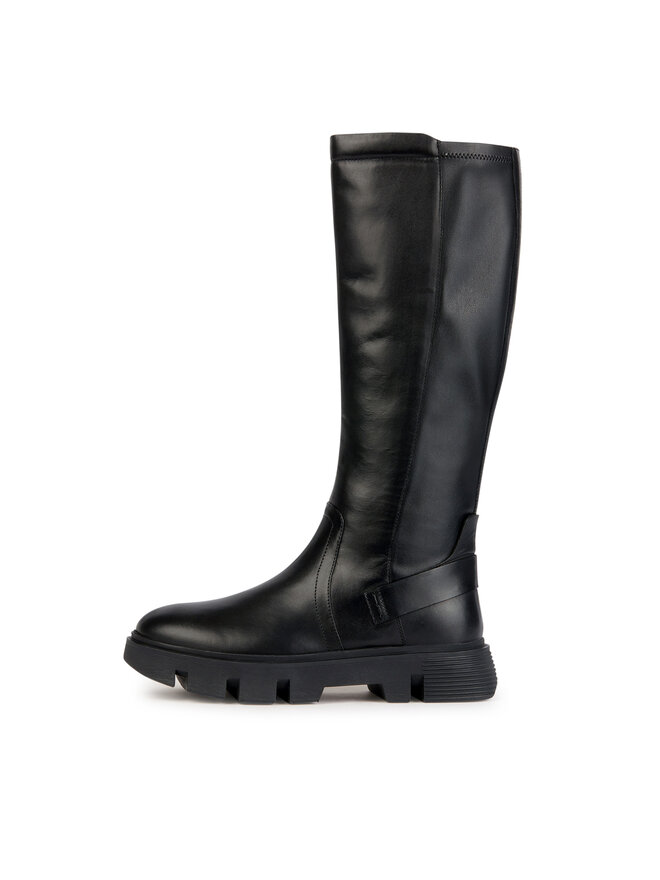 Geox Kozačky Geox D Vilde D36UAA 085KB C9999 Černá
