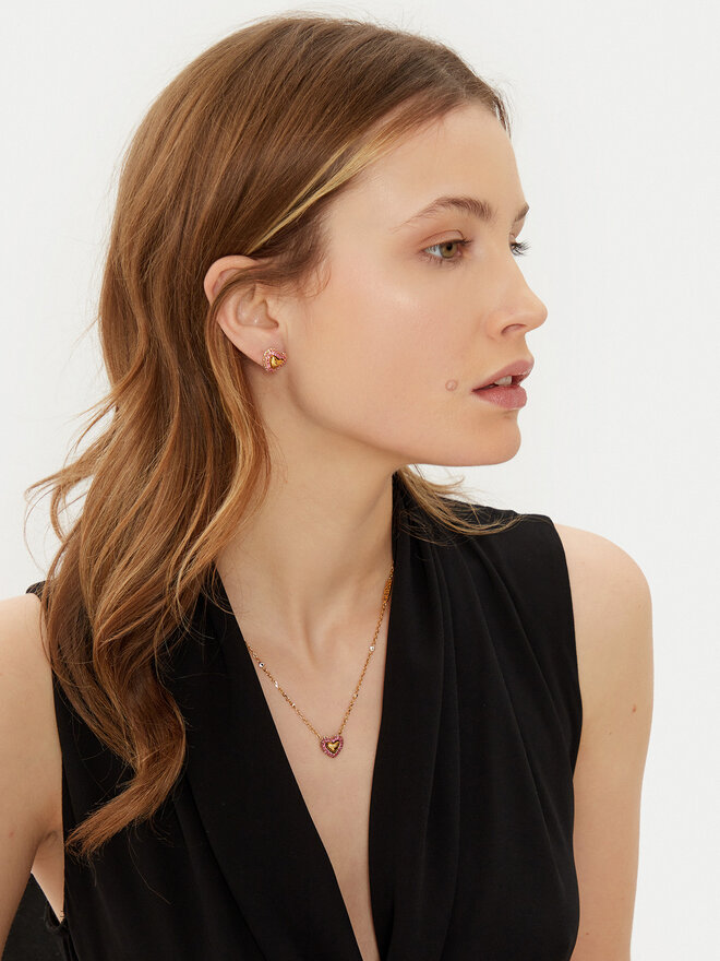 Guess Kolczyki Guess JUBE05 008JW Różowy