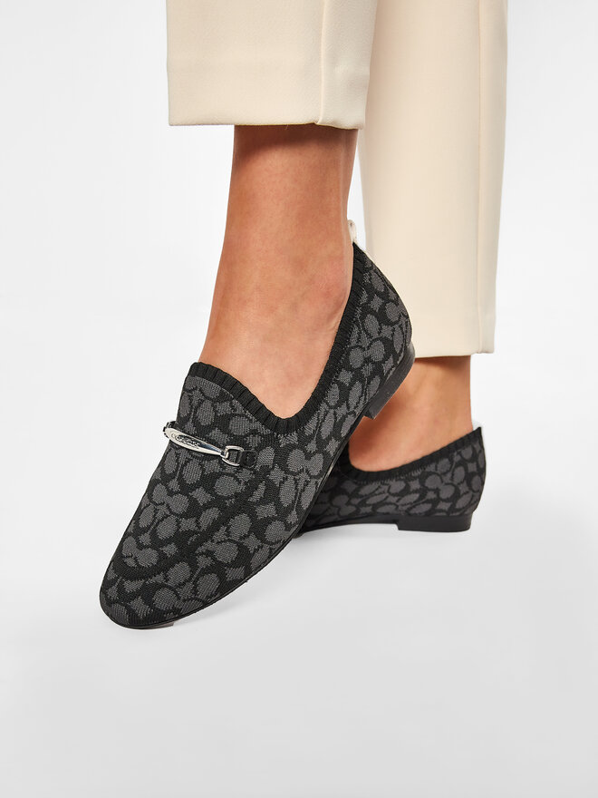 Coach Halbschuhe Coach Harling Knit Loafer G5149 11002151 Schwarz