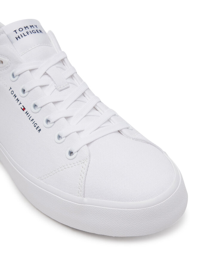 Tommy Hilfiger Tenisky Tommy Hilfiger Th Hi Vulc Low Core Canvas FM0FM05396 Bílá