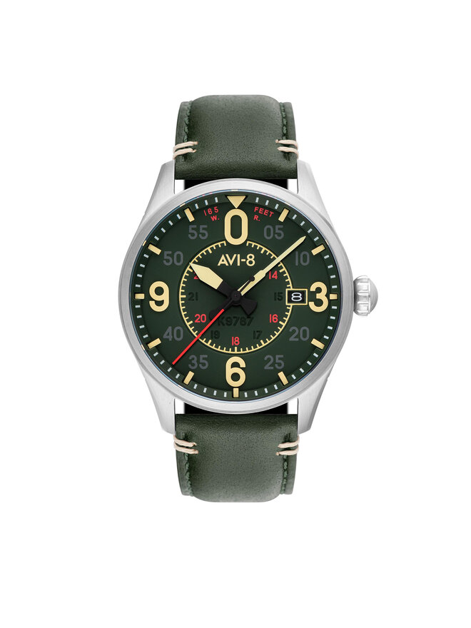 Uhr AVI-8 Spitfire AV-4090-03 Grün