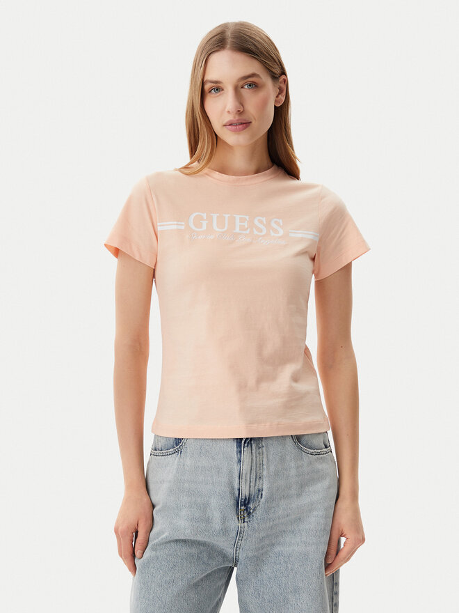 Guess Guess Póló V5GI03 I3Z14 Narancssárga Regular Fit