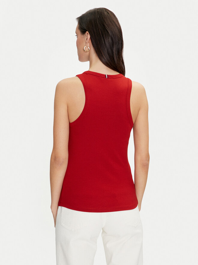 Tommy Hilfiger Tommy Hilfiger Marškinėliai WW0WW38635 Raudona Slim Fit