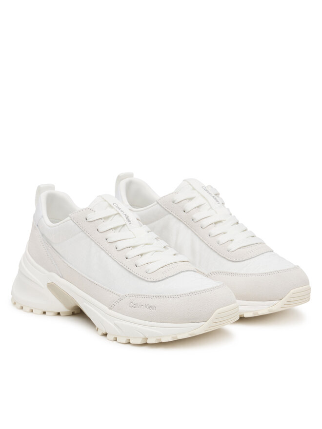 Calvin Klein Sneakersy Calvin Klein Hike Runner Casual Ny-Su Aop Wn YW0YW01995 Biały