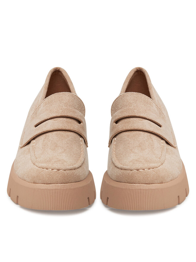 DeeZee Loafersy DeeZee 8-124-1 Beżowy