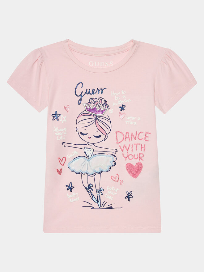 Guess Guess Camiseta K4RI21 K6YW4 Rosa Regular Fit