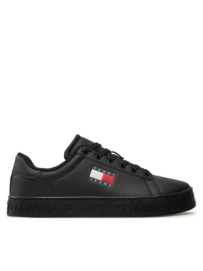 Tommy Jeans Sneakersy Tommy Jeans Tjw Logo Outsole Sneaker Ess EN0EN02703 Czarny