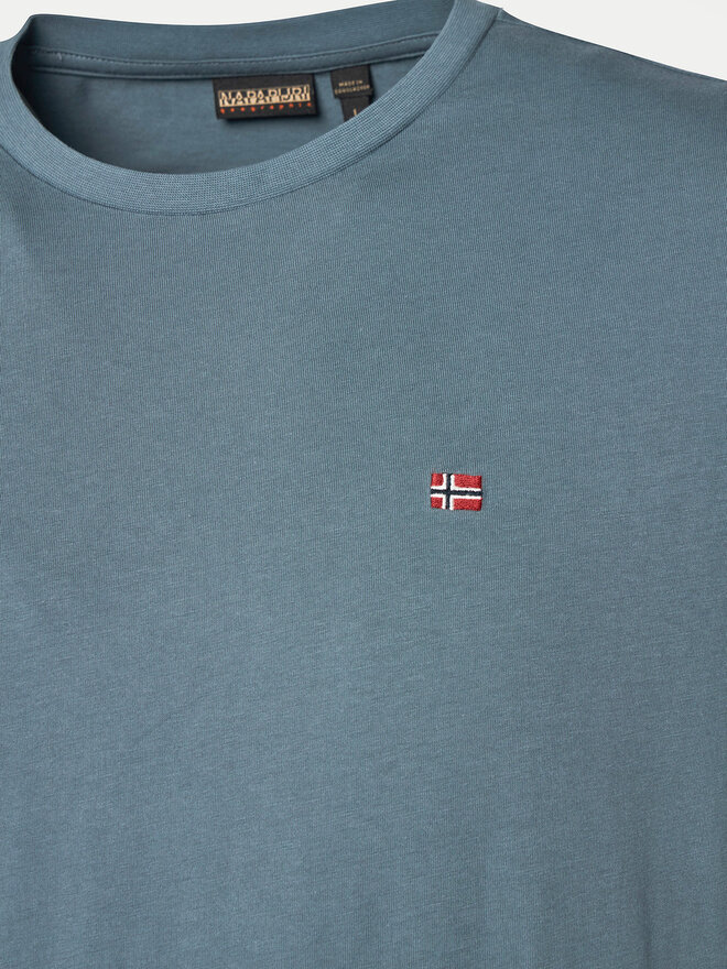 Napapijri Napapijri Camiseta Salis NP0A4H8D Gris Regular Fit