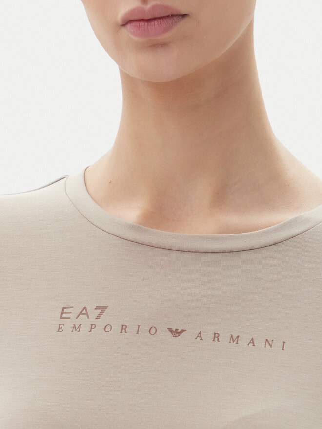 EA7 Emporio Armani EA7 Emporio Armani Póló 7W000274 AF12945 U6155 Bézs Slim Fit