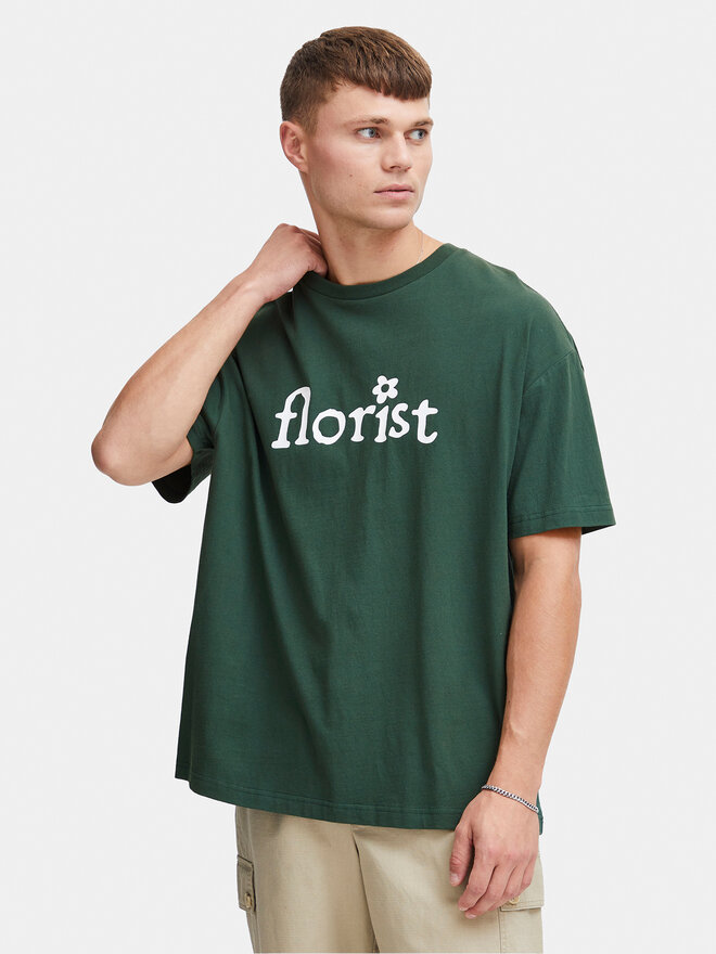 Solid Solid T-Shirt 21108143 Grün Regular Fit