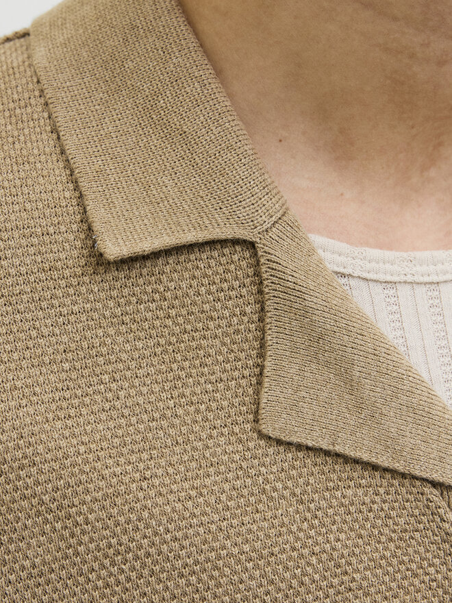 Jack&Jones Jack&Jones Pólóing Orion 12268226 Bézs Relaxed Fit