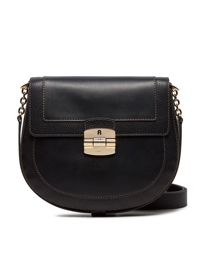 Furla Handtasche Furla Club 2 S Crossbody WB00525-BX0053-O6000-1007 Schwarz