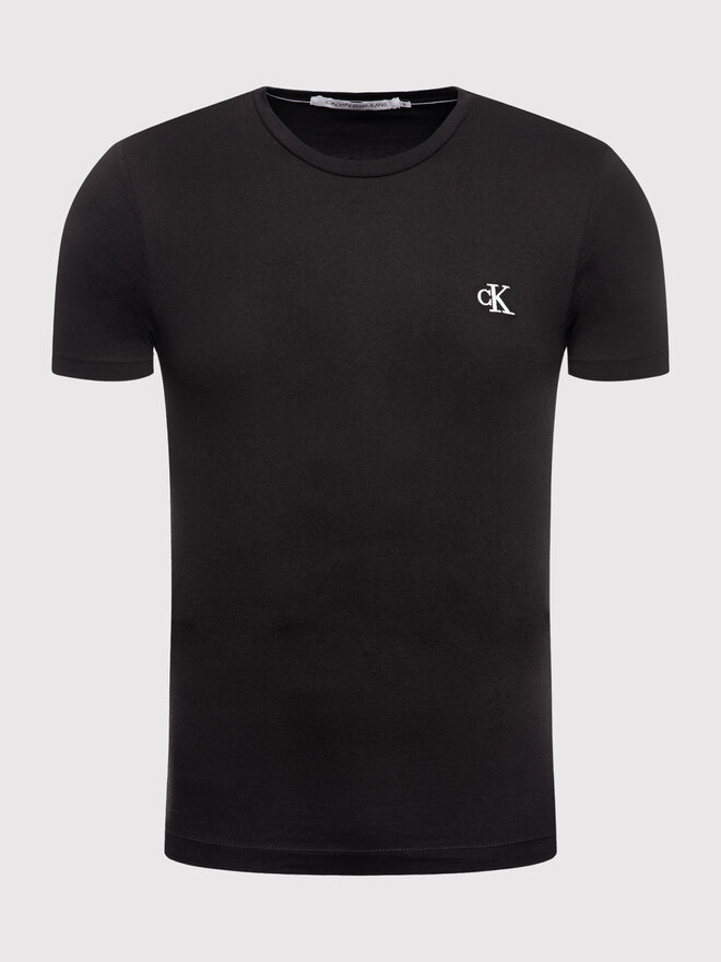 Calvin Klein Jeans Calvin Klein Jeans T-Shirt Tee Shirt Essential J30J314544 Μαύρο Slim Fit