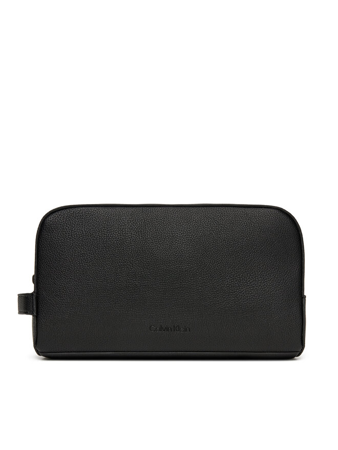 Calvin Klein Kosmetyczka Calvin Klein Micropebble Washbag/Dopp Kit LV04D1036G Czarny