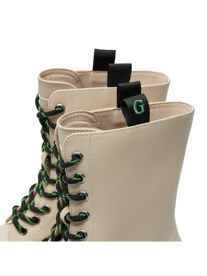 Guess Schnürstiefeletten Guess Joya FL7JYA LEA10 Écru