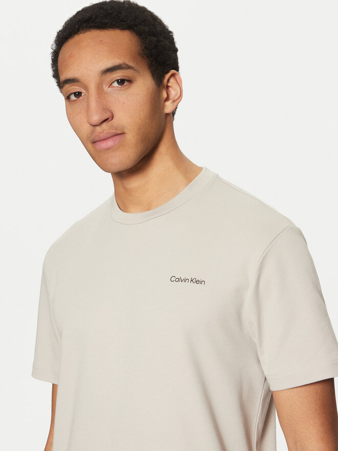 Calvin Klein Calvin Klein Camiseta Micro Logo K10K109894 Beis Regular Fit