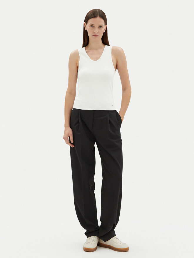 Tommy Hilfiger Tommy Hilfiger Felső WW0WW44572 Ekru Slim Fit