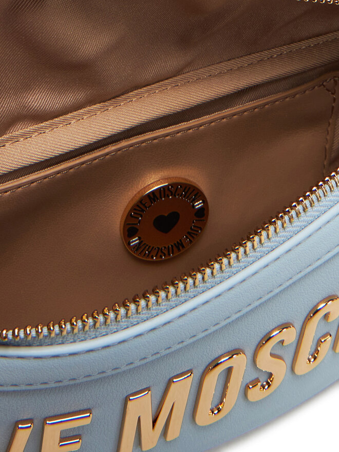 LOVE MOSCHINO Saszetka nerka LOVE MOSCHINO JC4195PP1MKD0712 Błękitny