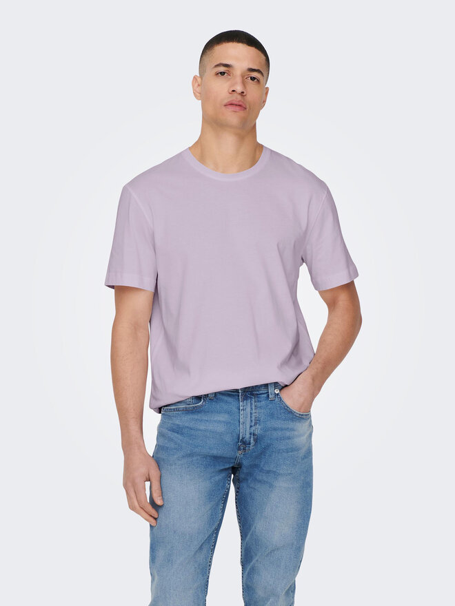 Only & Sons Only & Sons Marškinėliai 22025208 Violetinė Regular Fit
