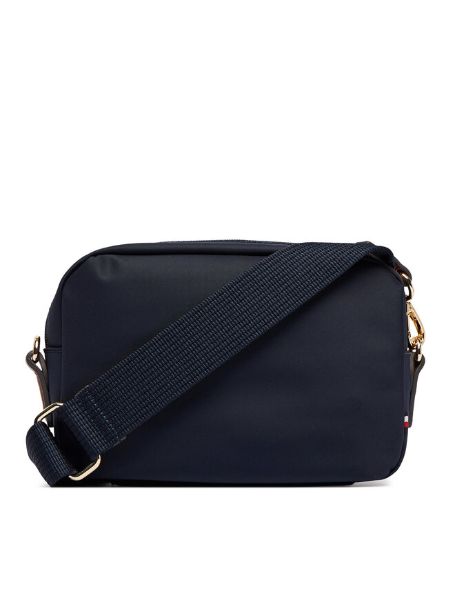 Tommy Hilfiger Handtasche Tommy Hilfiger Popette Camera Bag Corp AW0AW19023 Dunkelblau
