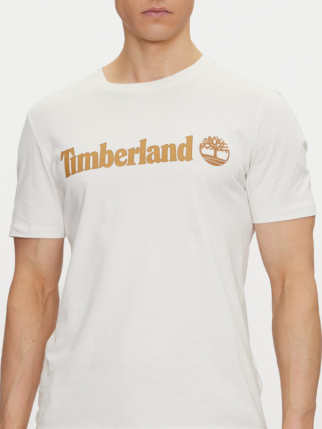 Timberland Timberland Camiseta TB0A5UPQ Écru Regular Fit