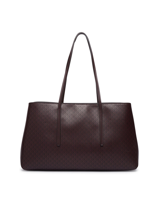 Calvin Klein Handtasche Calvin Klein Emblem Aop Medium Work Tote LV04F3786G Dunkelrot