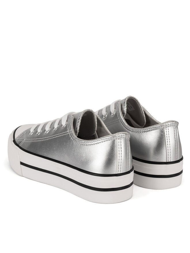 DeeZee Sneakers aus Stoff DeeZee CSS20531-02 Silberfarben