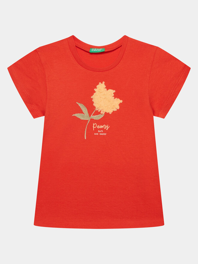 United Colors Of Benetton United Colors Of Benetton T-Shirt 3I1XG10E1 Rot Regular Fit