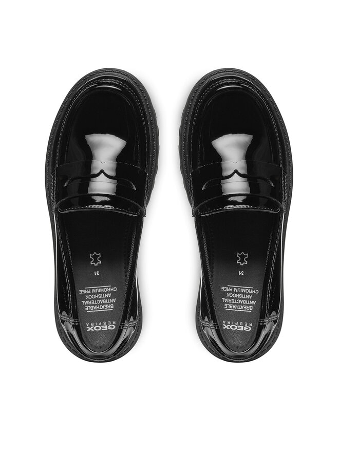 Geox Loaferice Geox Jr Casey J3620C 000HH C9999 D Crna