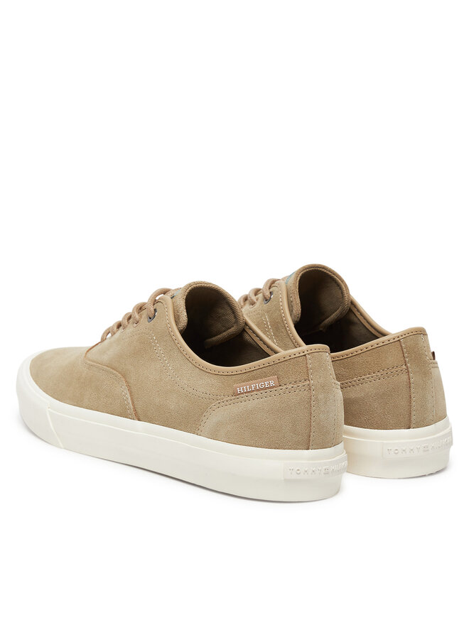 Tommy Hilfiger Tenisky Tommy Hilfiger Hi Vulc Low Oxford Suede FM0FM05401 Béžová