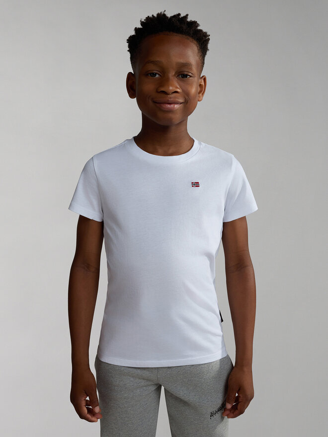 Napapijri Napapijri T-Shirt NP0A4GEH S Weiß Regular Fit