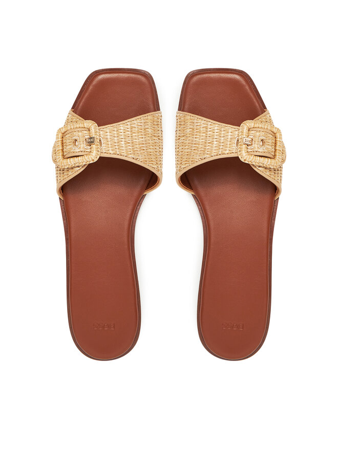 BOSS Pantoletten BOSS Charlize Slid10 50542223 Beige