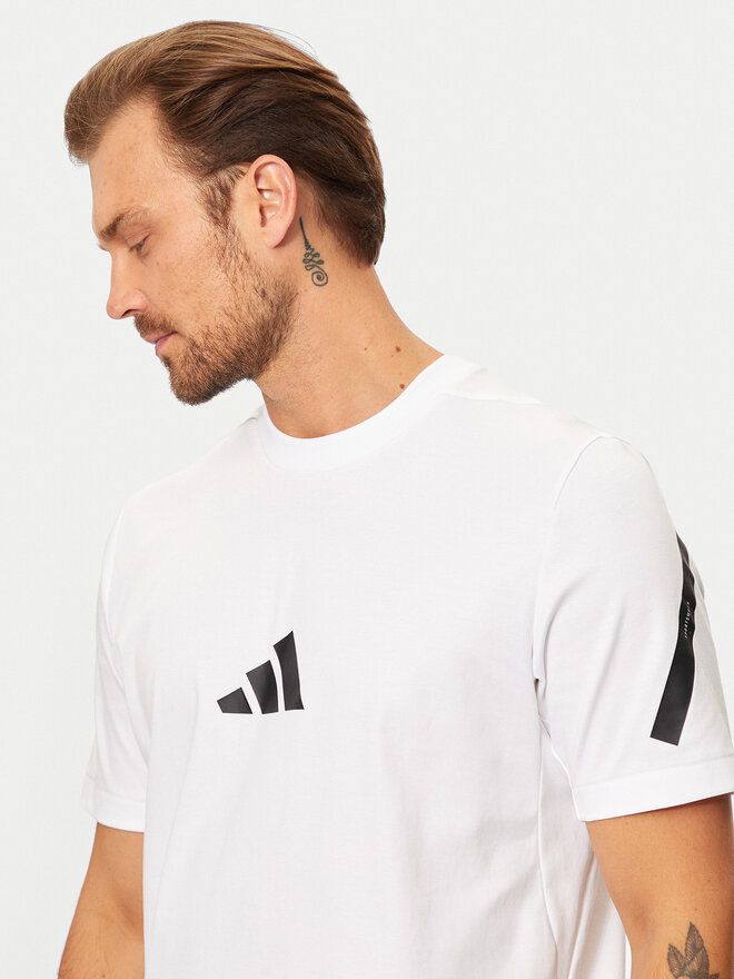 adidas adidas Marškinėliai Z.N.E. JE3078 Balta Regular Fit