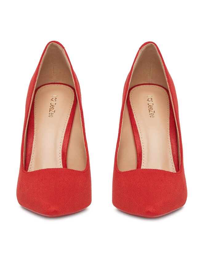 DeeZee Pantofi cu toc subțire DeeZee DZ0023 Roșu