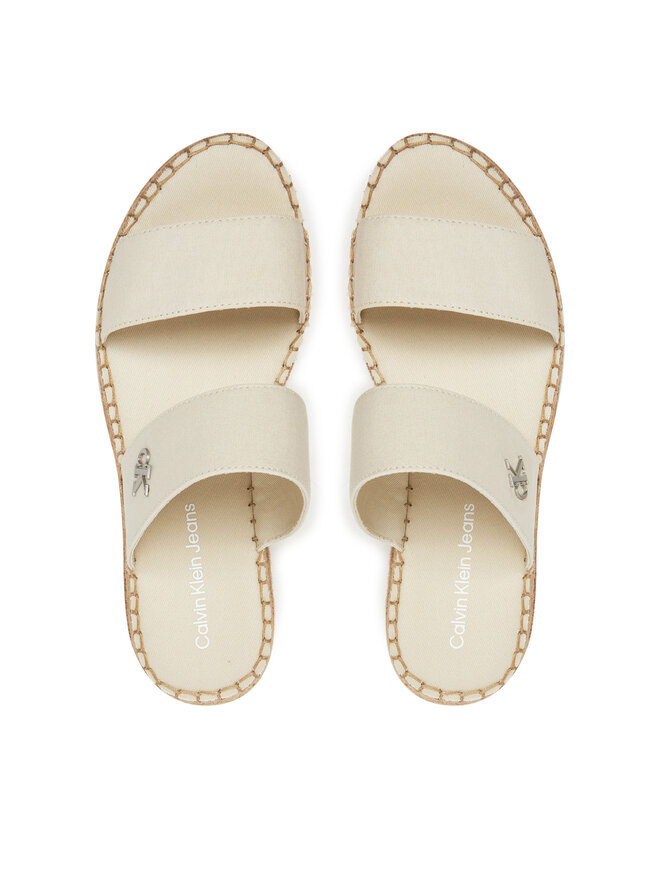 Calvin Klein Jeans Еспадрильї Calvin Klein Jeans Sporty Rope Mg Lth Webbing YW0YW01704 Бежевий