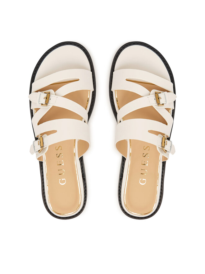 Guess Pantoletten Guess FLJGRY LEA03 Weiß