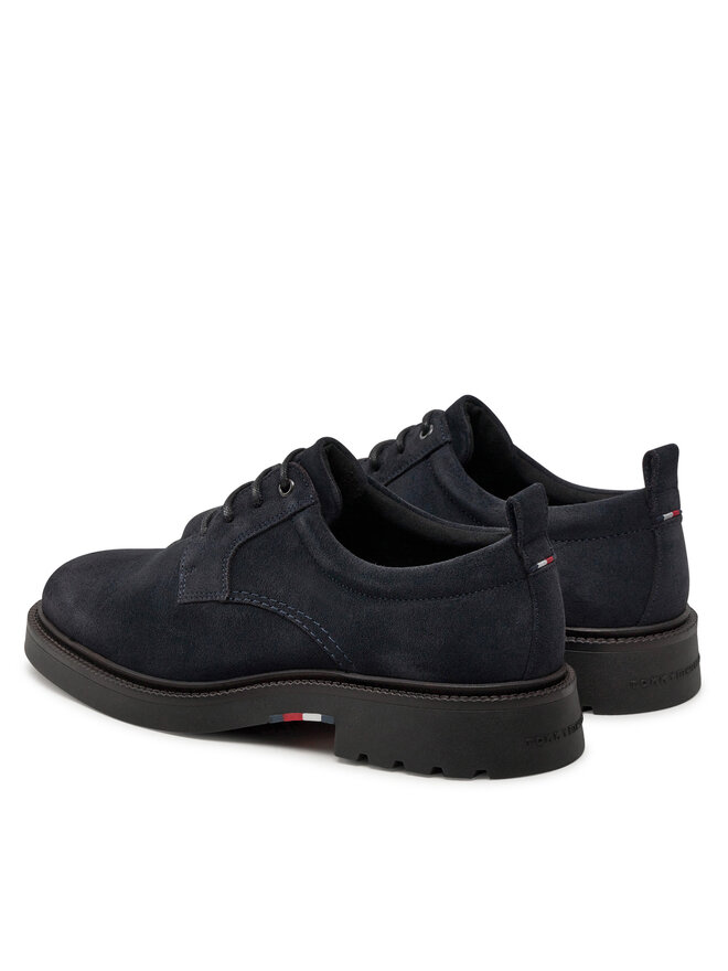 Tommy Hilfiger Scarpe basse Tommy Hilfiger Light Hilfiger Lwt Suede Shoe FM0FM05088 Blu scuro